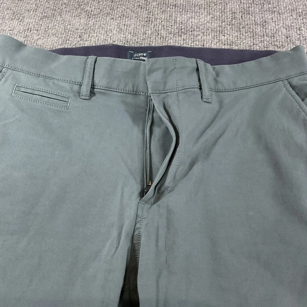 J Crew Tech Pant 31x34 Slim Fit Gray Performance Stretch Travel Casual Dress Pan